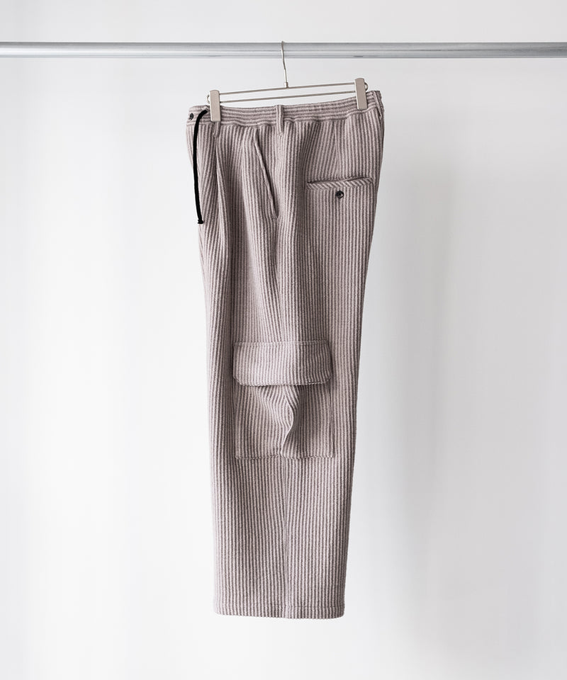 WOOL CORDUROY CARGO SLACKS - ANCELLM