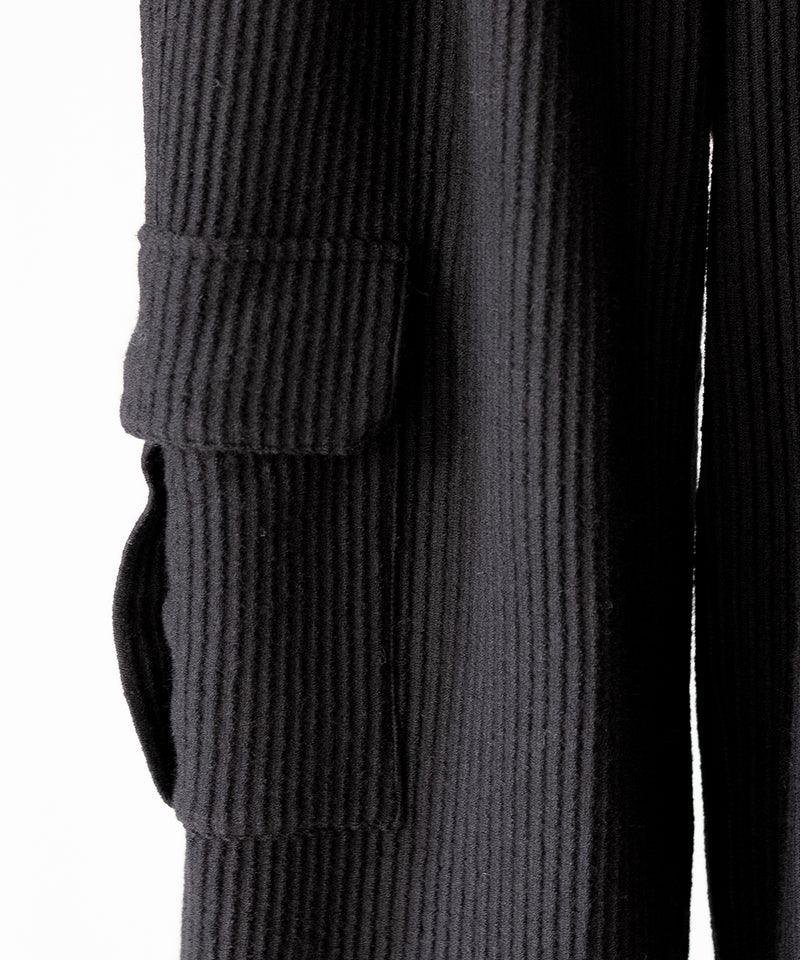 WOOL CORDUROY CARGO SLACKS - ANCELLM