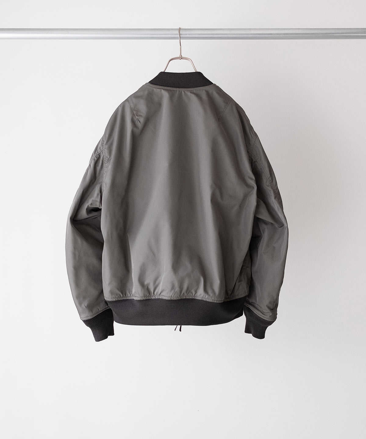 allways MA-1ジャケット グレー S アイテムズ アーバンリサーチ ITEMS URBAN RESEARCH ピグメントダイ