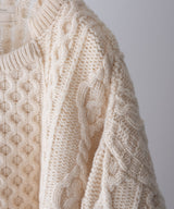 circa make track jacket cutback fisherman sweater - 77circa