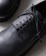 GR02V / CALF FULL GRAIN / LACED BIG DADDY SHOES - GUIDI