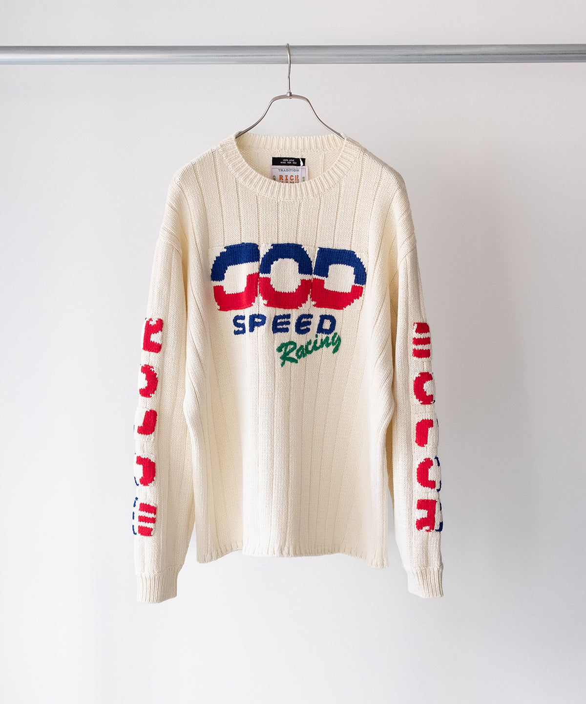KNITTED RACING SWEATER