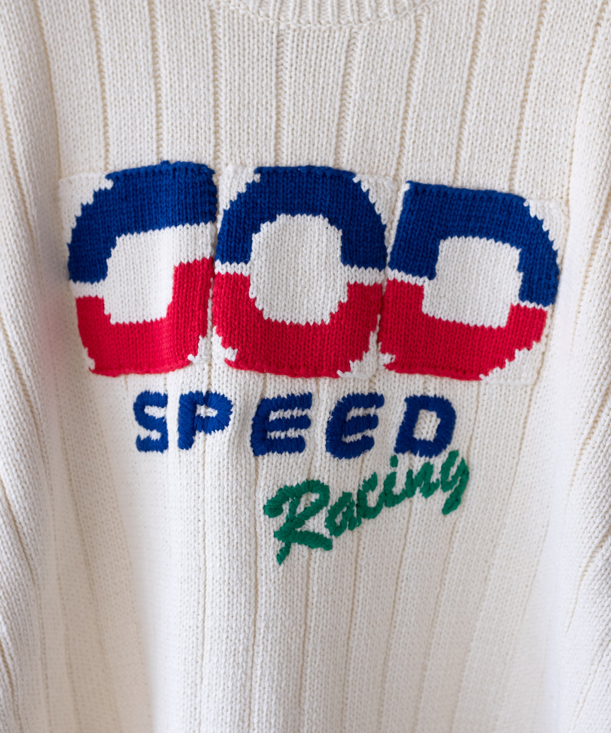 KNITTED RACING SWEATER