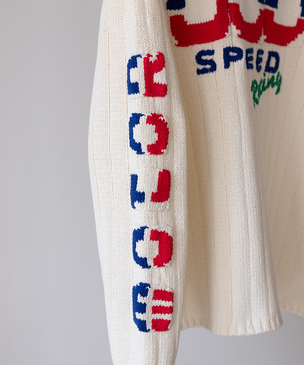 KNITTED RACING SWEATER