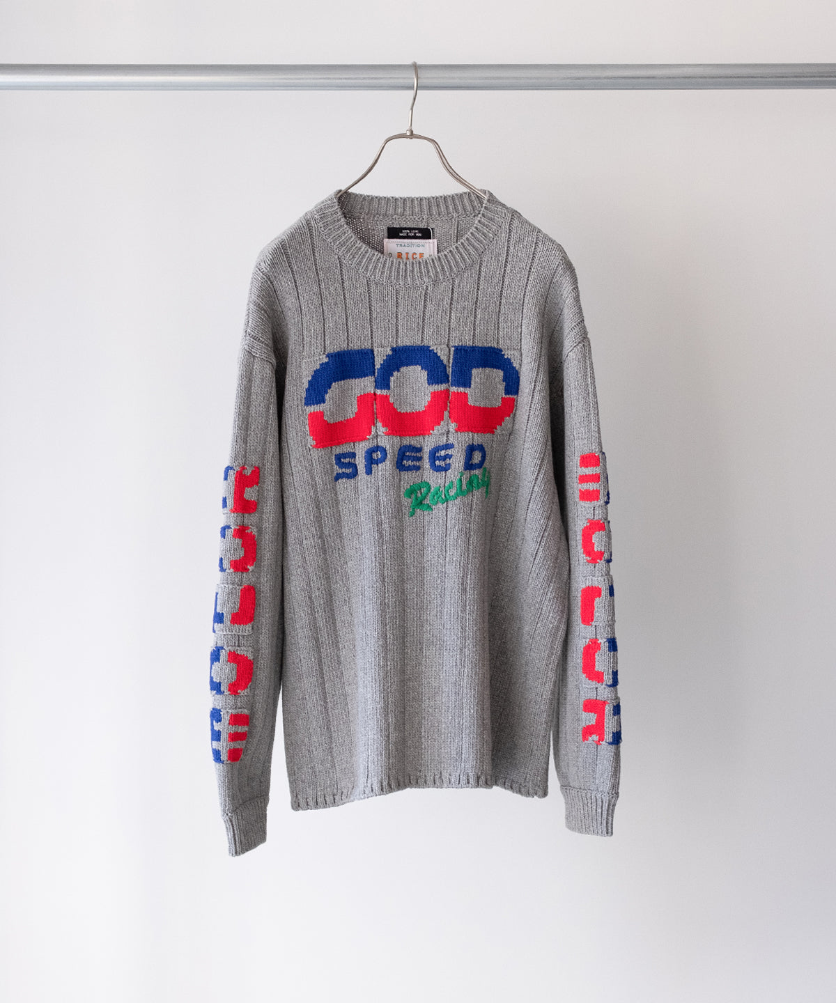 KNITTED RACING SWEATER