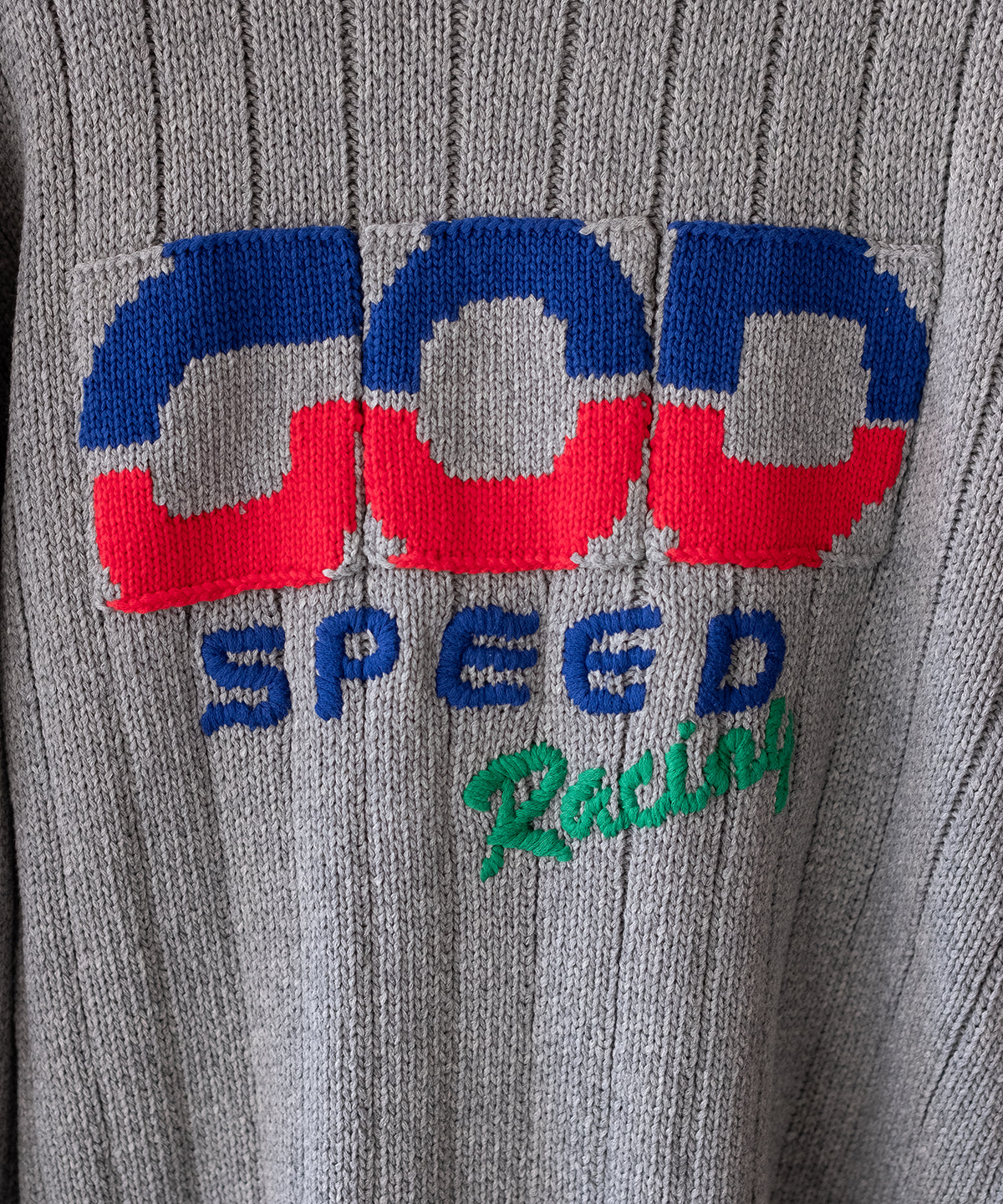 KNITTED RACING SWEATER