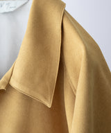 VEGAN SUEDE LONG SHIRT - ANCELLM