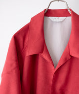 VEGAN SUEDE LONG SHIRT - ANCELLM