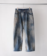AGING MIDDLE STRAIGHT 5P DENIM PANTS - ANCELLM
