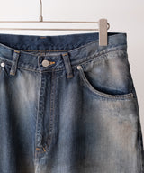 AGING MIDDLE STRAIGHT 5P DENIM PANTS - ANCELLM