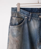 AGING MIDDLE STRAIGHT 5P DENIM PANTS - ANCELLM
