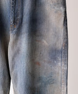 AGING MIDDLE STRAIGHT 5P DENIM PANTS - ANCELLM