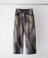 AGING MIDDLE STRAIGHT 5P DENIM PANTS - ANCELLM