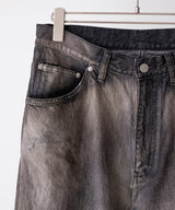 AGING MIDDLE STRAIGHT 5P DENIM PANTS - ANCELLM