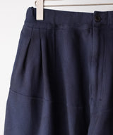 SMOOTH PANEL WIDE SLACKS - ANCELLM