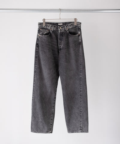 VINTAGE WASHED SELVEDGE BLACK DENIM 5P PANTS - ULTERIOR