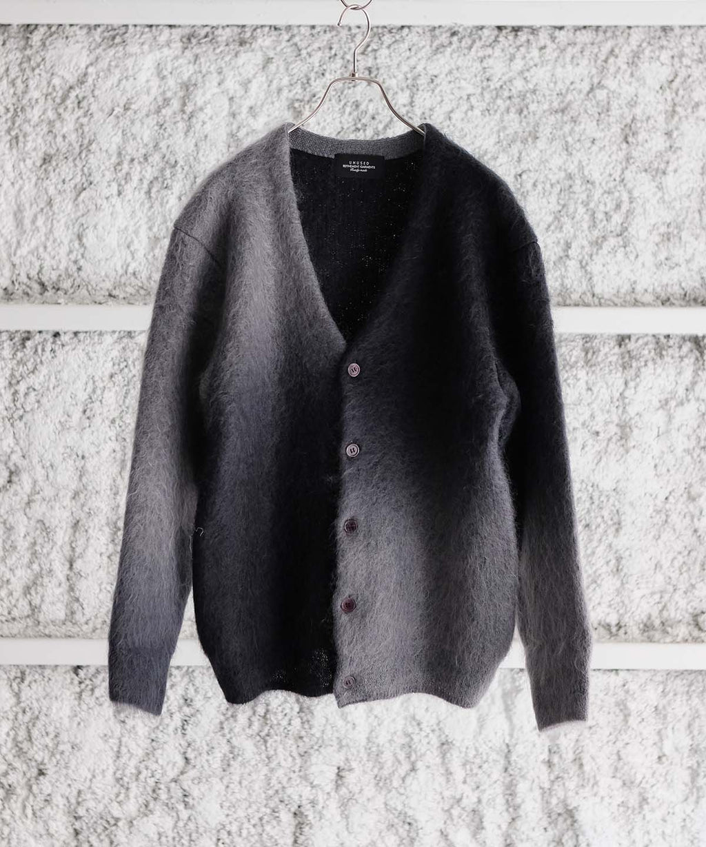 UNUSED Mohair Knit Cardigan(Sax)【値下不可】