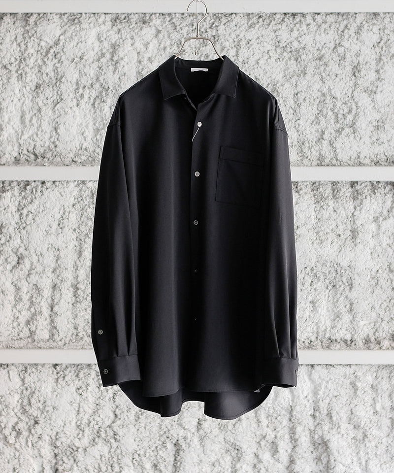 Wool Gabardine Wide Shirt - Blanc YM