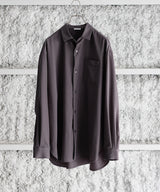 Wool Gabardine Wide Shirt - Blanc YM