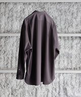 Wool Gabardine Wide Shirt - Blanc YM