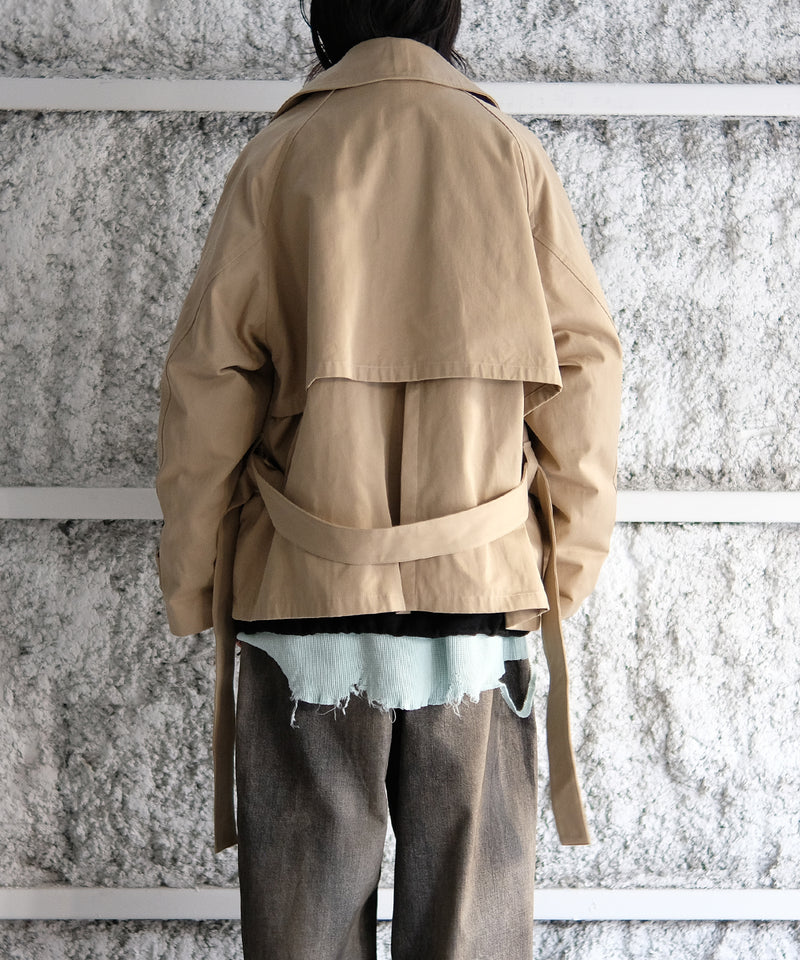 LAST1 >> Short Trench Coat - Blanc YM – C THE C