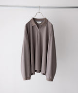 LAST1>> HALF ZIP POLO LS SHIRT - ANCELLM