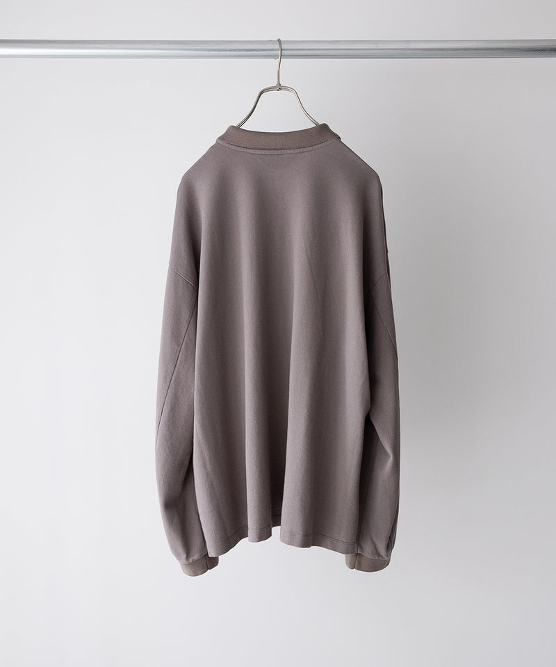LAST1>> HALF ZIP POLO LS SHIRT - ANCELLM