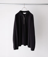 LAST1>> HALF ZIP POLO LS SHIRT - ANCELLM