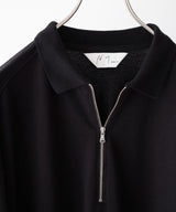 LAST1>> HALF ZIP POLO LS SHIRT - ANCELLM