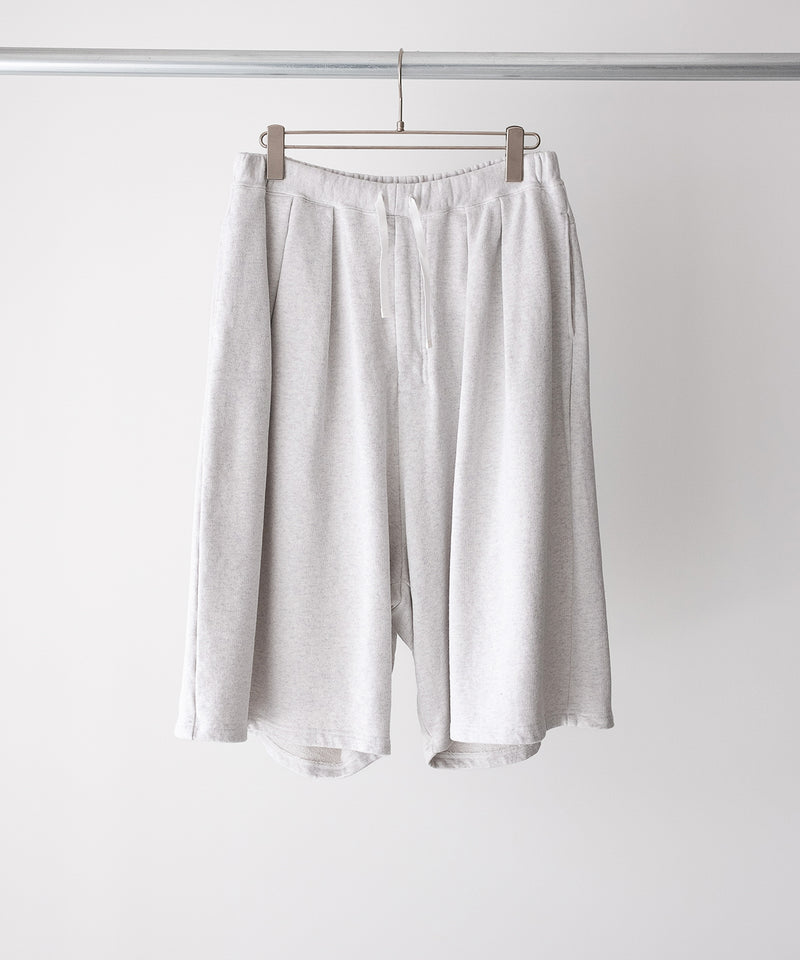 LAST1>> 3/4 TUCK SWEAT SHORTS - ANCELLM