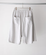 LAST1>> 3/4 TUCK SWEAT SHORTS - ANCELLM
