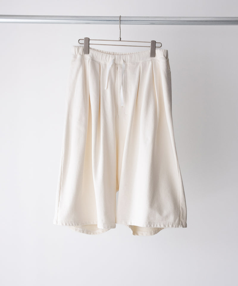 LAST1>> 3/4 TUCK SWEAT SHORTS - ANCELLM