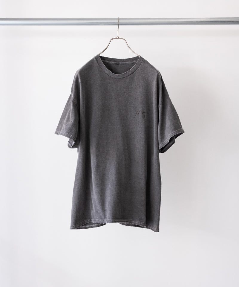 LAST1>> EMBROIDERY DYED T-SHIRT - ANCELLM