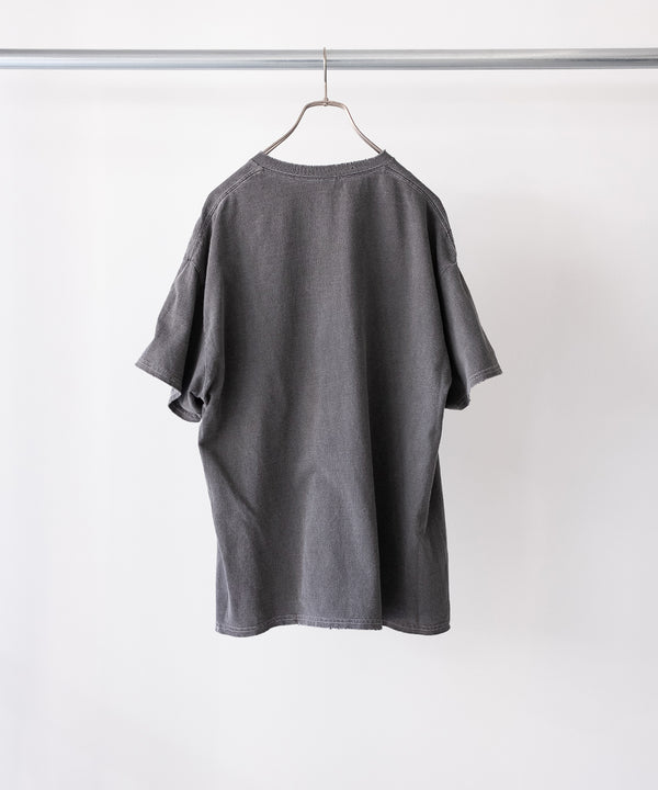 LAST1>> EMBROIDERY DYED T-SHIRT - ANCELLM