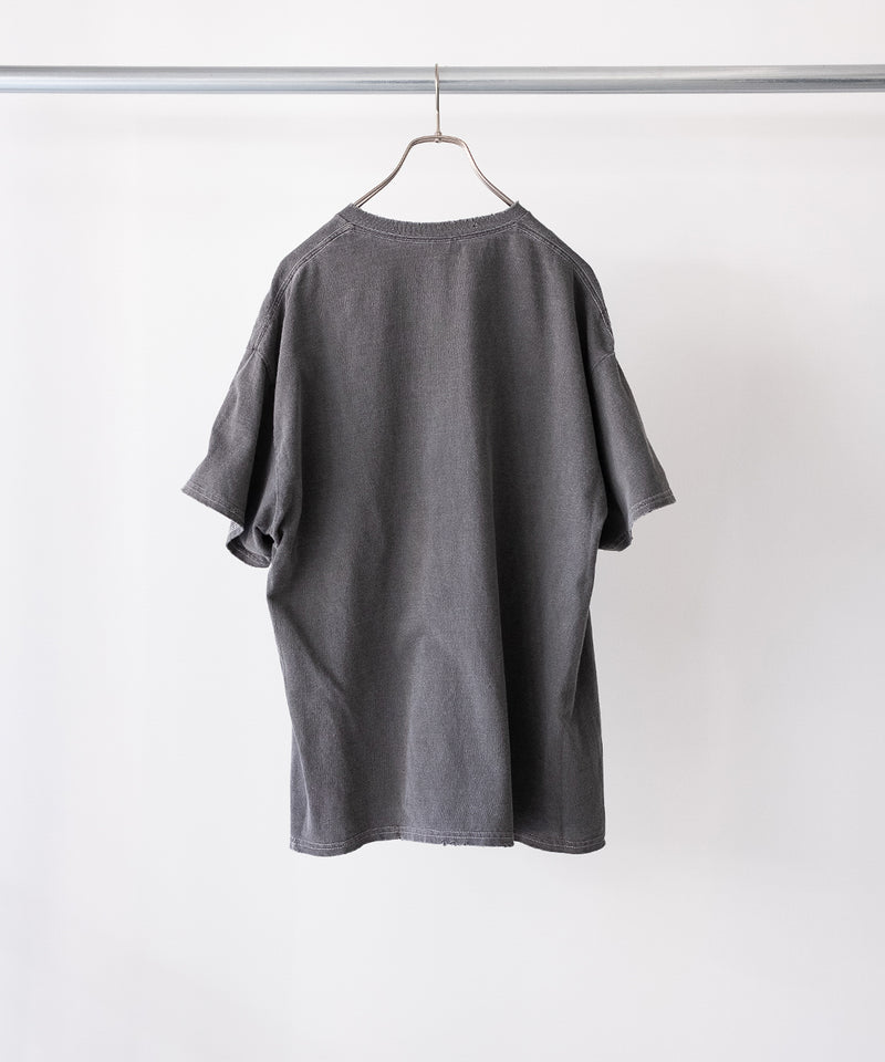 LAST1>> EMBROIDERY DYED T-SHIRT - ANCELLM