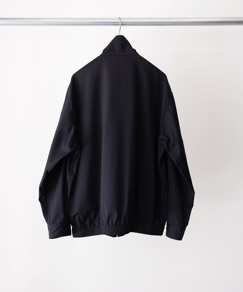 LAST1>> CHAMBRAY SOFT GABARDINE ZIP UP JKT - ULTERIOR
