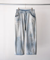 LIGHT OZ WIDE STRAIGHT DENIM PANTS - ANCELLM