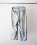 LIGHT OZ WIDE STRAIGHT DENIM PANTS - ANCELLM