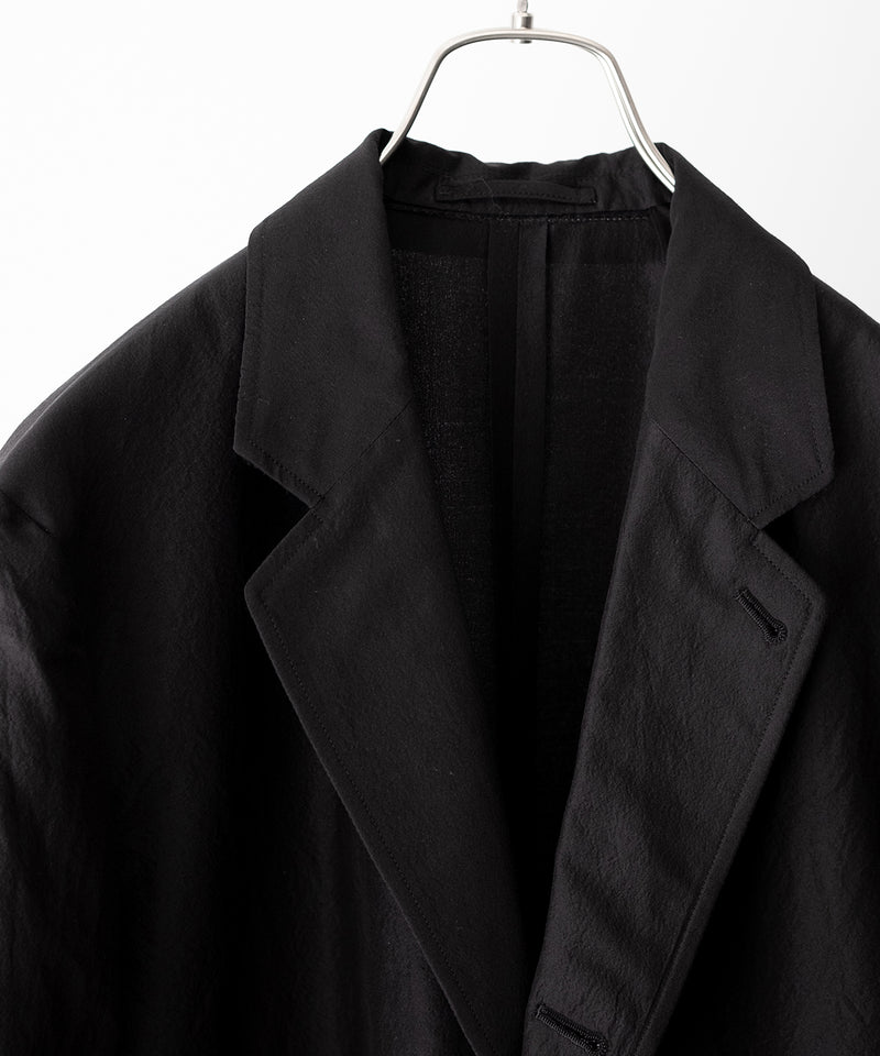 LAST1>> BRATAC SILK × ORGANIC WOOL TAFFETA COMFORT CAR COAT - MARKAWARE