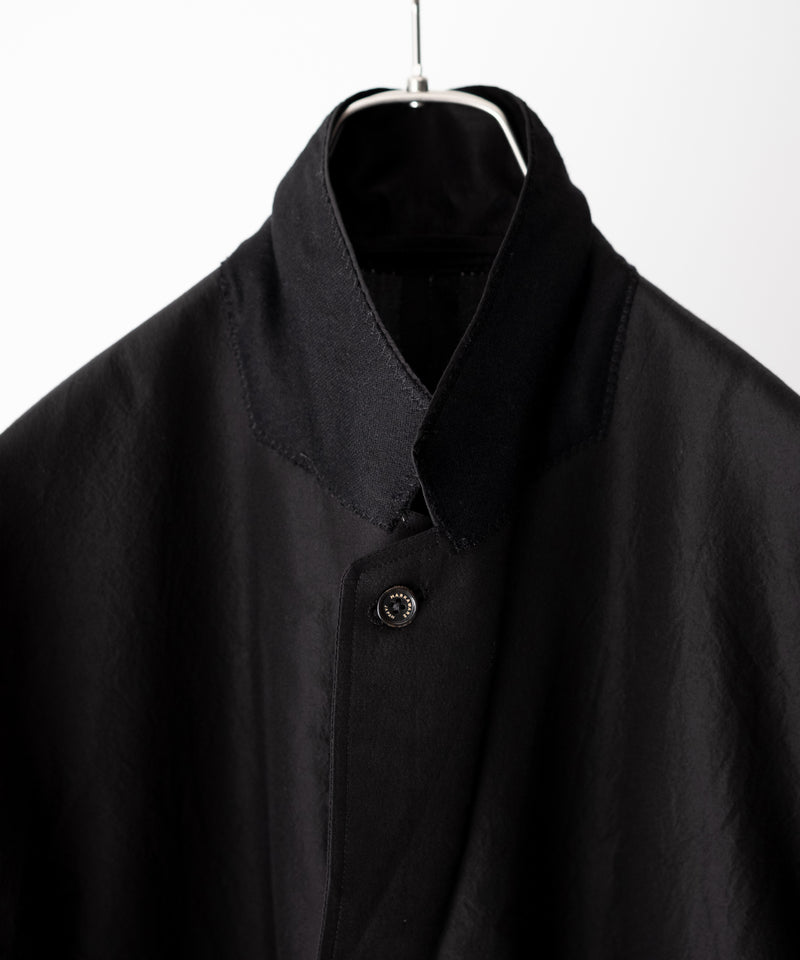 LAST1>> BRATAC SILK × ORGANIC WOOL TAFFETA COMFORT CAR COAT - MARKAWARE