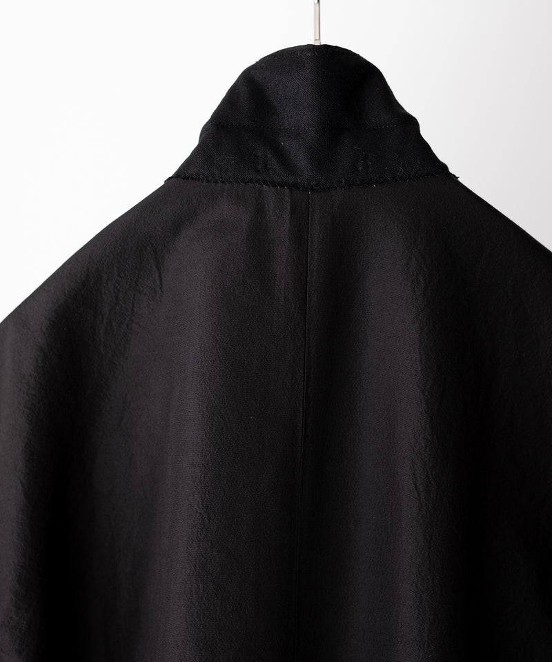 LAST1>> BRATAC SILK × ORGANIC WOOL TAFFETA COMFORT CAR COAT - MARKAWARE