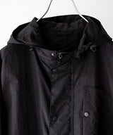 LAST1>> WASHED NYLON KERSEY HOODED JKT - ULTERIOR