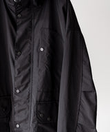LAST1>> WASHED NYLON KERSEY HOODED JKT - ULTERIOR