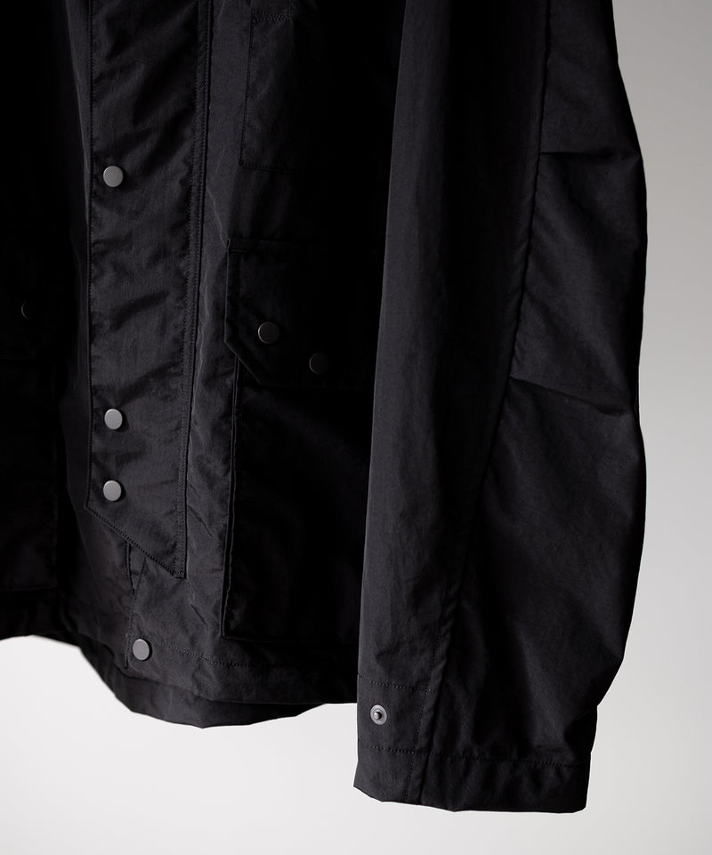 LAST1>> WASHED NYLON KERSEY HOODED JKT - ULTERIOR