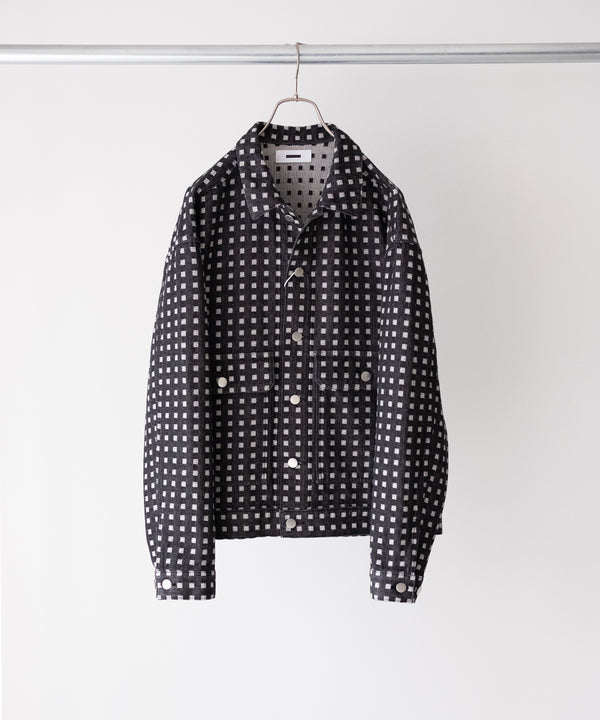 GRID DENIM JACKET - REVERBERATE