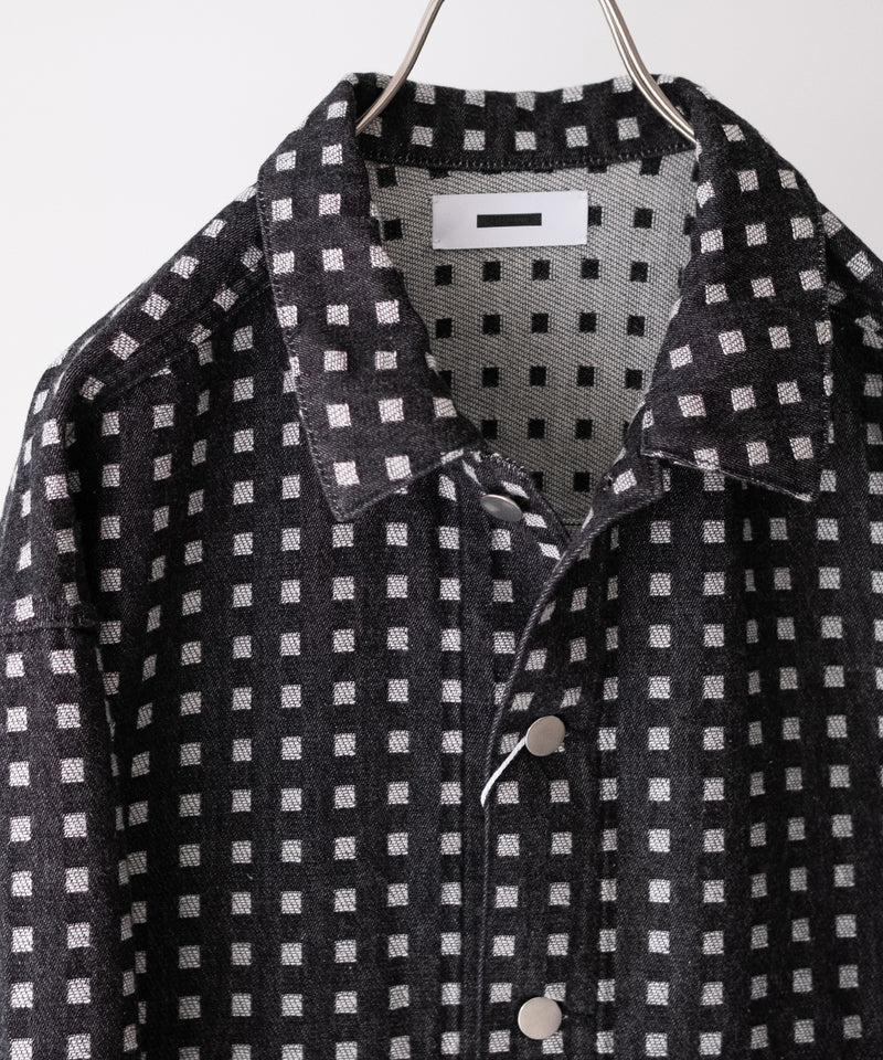 GRID DENIM JACKET - REVERBERATE