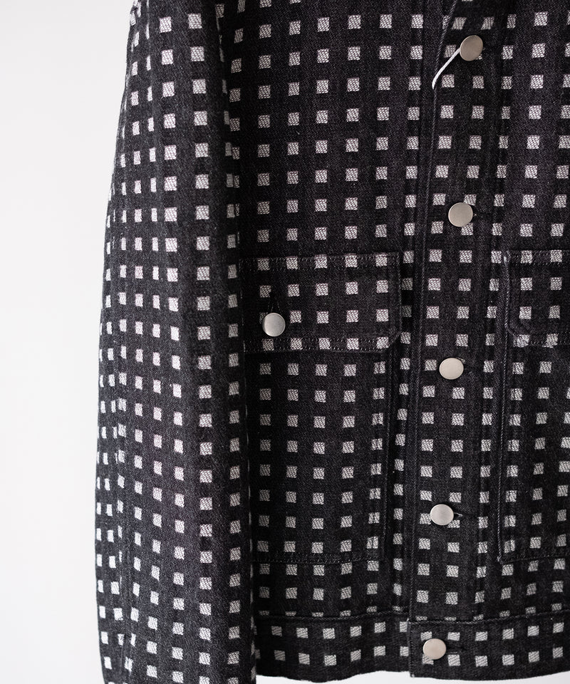 GRID DENIM JACKET - REVERBERATE