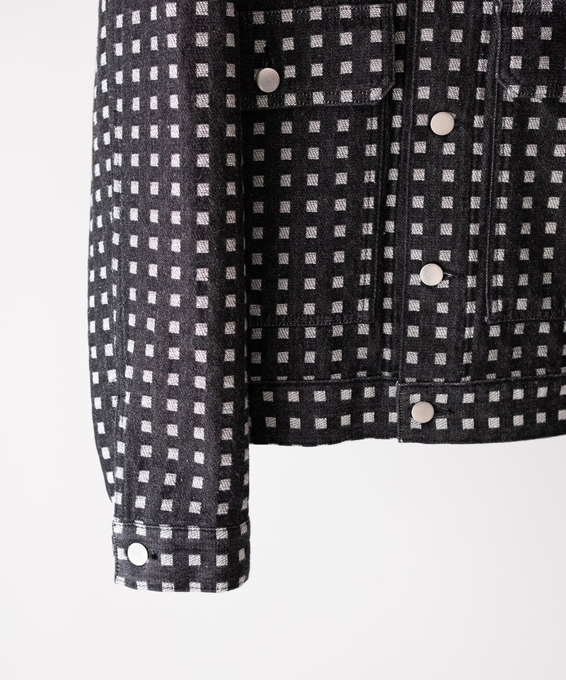 GRID DENIM JACKET - REVERBERATE