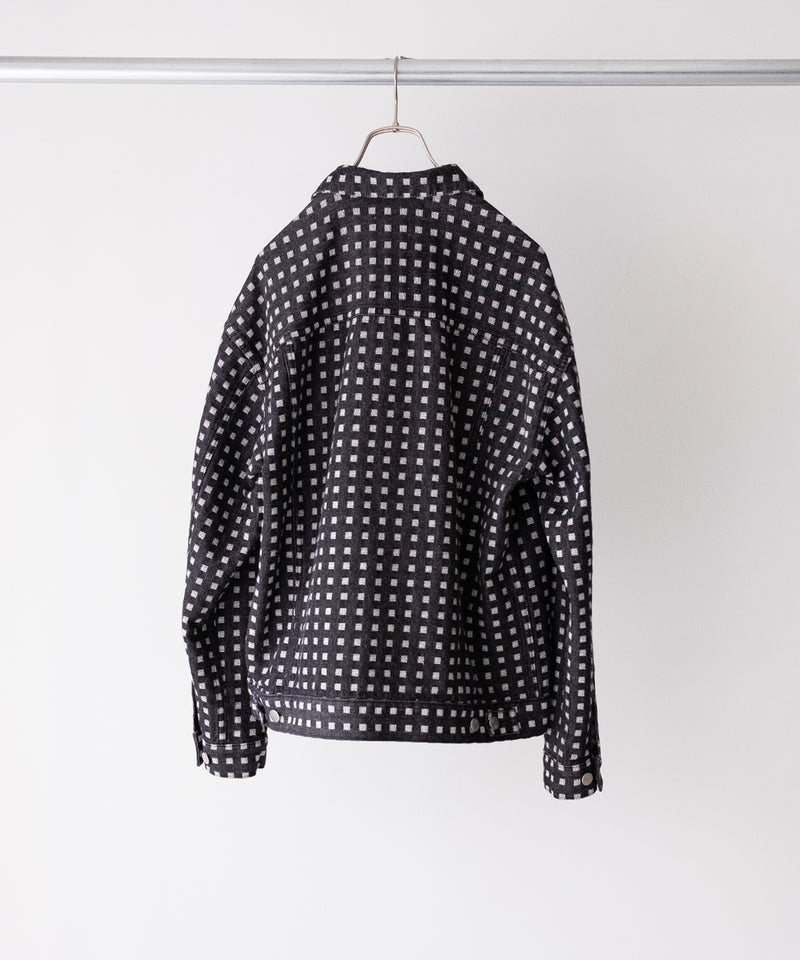 GRID DENIM JACKET - REVERBERATE