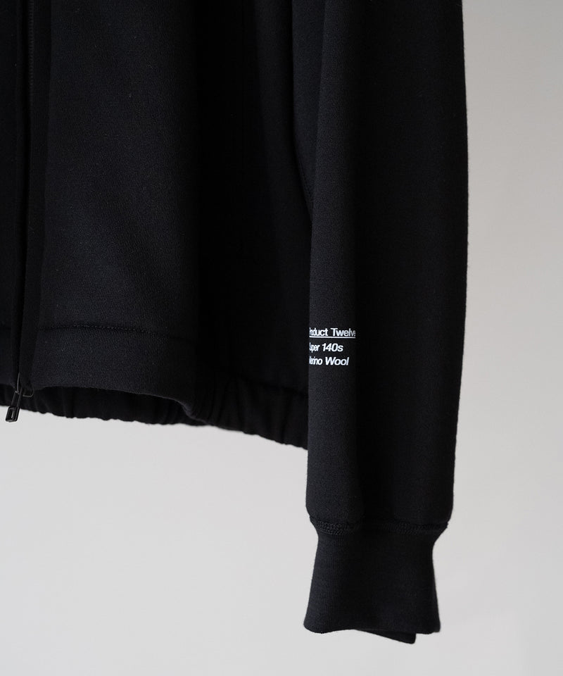 Super 140’s Melino Wool Zip Up Sweat  - Product Twelve